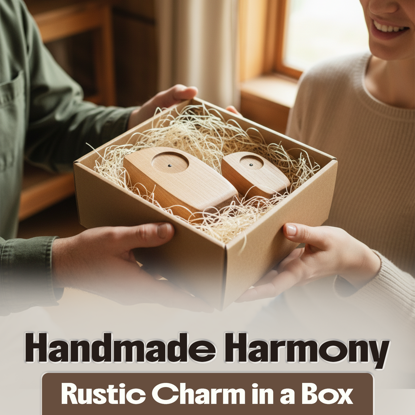 Handmade Nordic Wooden Owl Decor