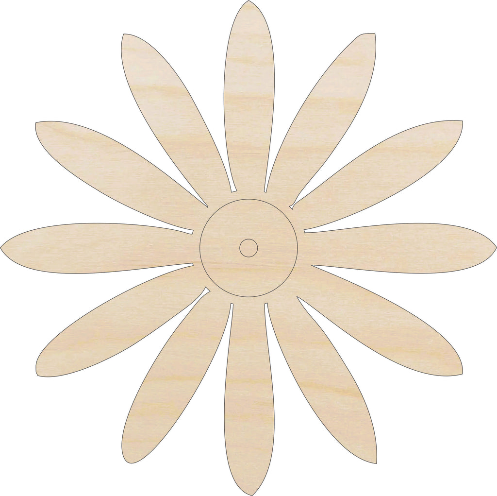 Flower Wood Craft Shape Unfinished Baltic Birch
